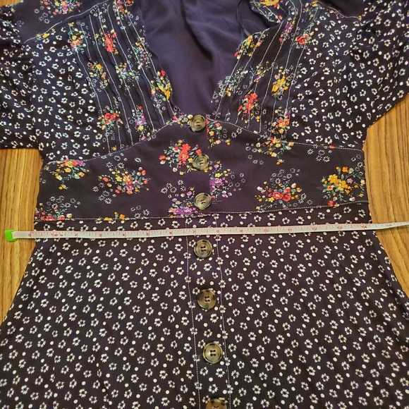 Free People Floral Balloon Sleeve Wonderland Dress - Picture 10 of 16